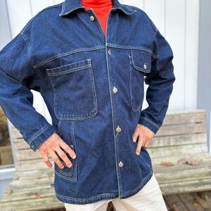 BOXX JEANS Rough Wear (NY USA)—Denim Jacket—Men’s XL—Vintage/Y2K—Loose Fit—VG+
